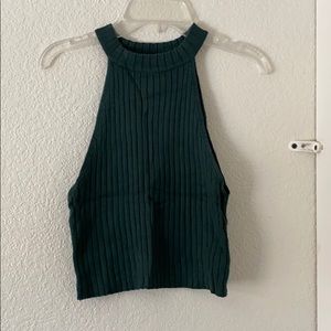 green halter neck